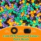 QPIXVB 1100pcs Pony Beads,Craft Beads,Hair Beads,Halloween Beads for Bracelets,Christmas Beads,Small Bulk Beads,Beads & Bead Assortments,Bracelet Beads,Kandi Bracelet,Cuentas para Pulseras